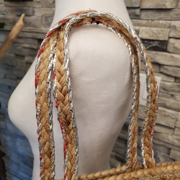 Straw Tote Bag - Picture 5 of 7